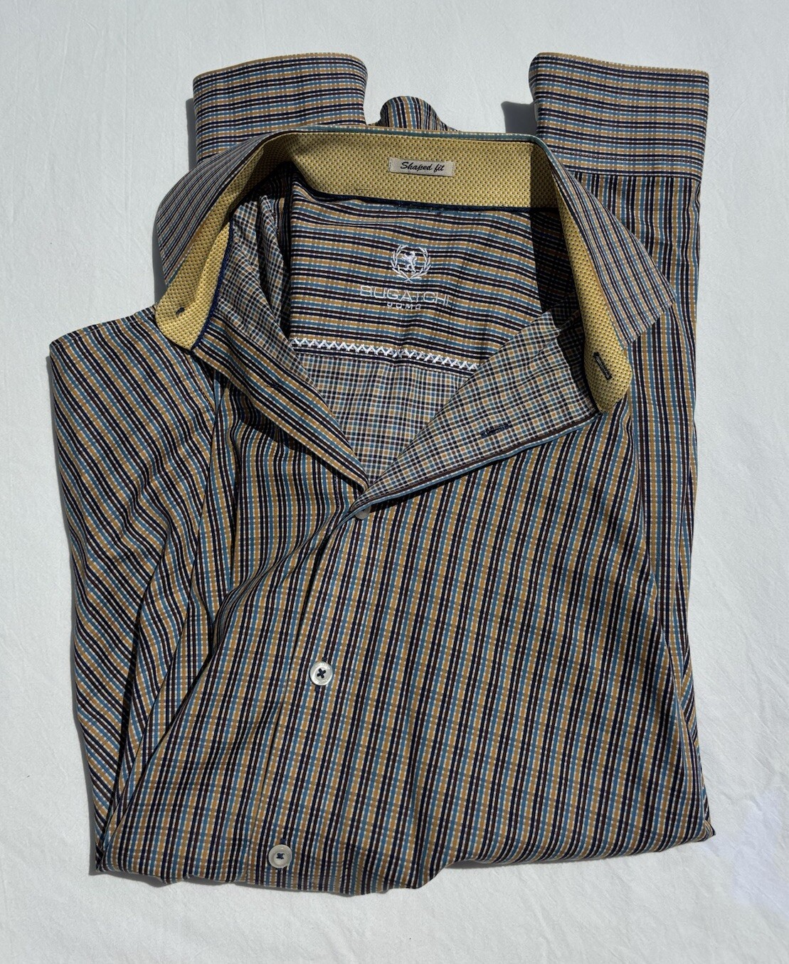 Men's Large Bugatchi Button Down Formal Dress Shi… - image 3