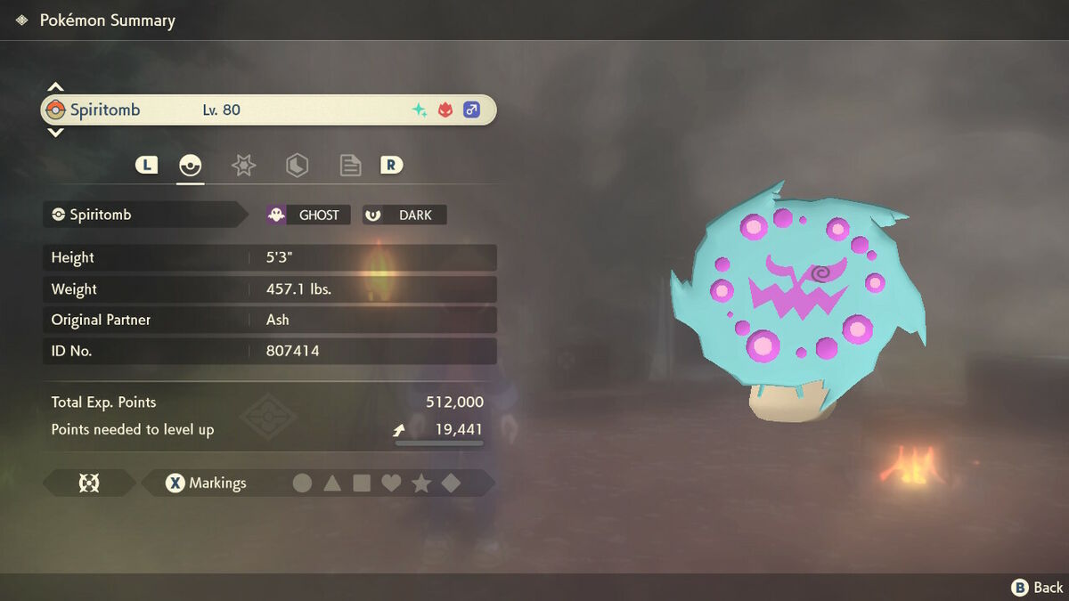 MAX Effort Level Shiny Alpha Spiritomb / Pokémon Legends: Arceus / 10GV  Pokemon / Shiny Pokemon