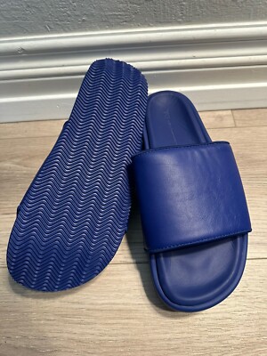 NEW Adidas Y-3 Yohji Yamamoto Slides Sandals Ink Blue ID4445 Men's