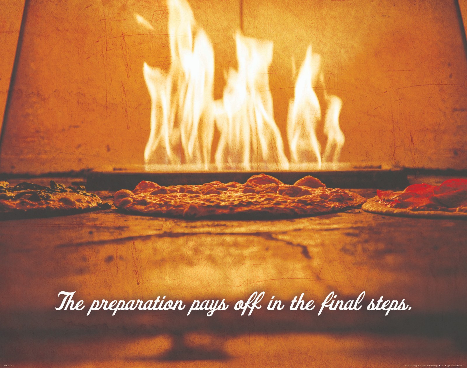 Pizza Oven Motivational Art Print Shop Cutter Stone Restaurant Office Wall Decor