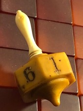 1800s bone handle celluloid teetotum dreidel 031823fFCZEG