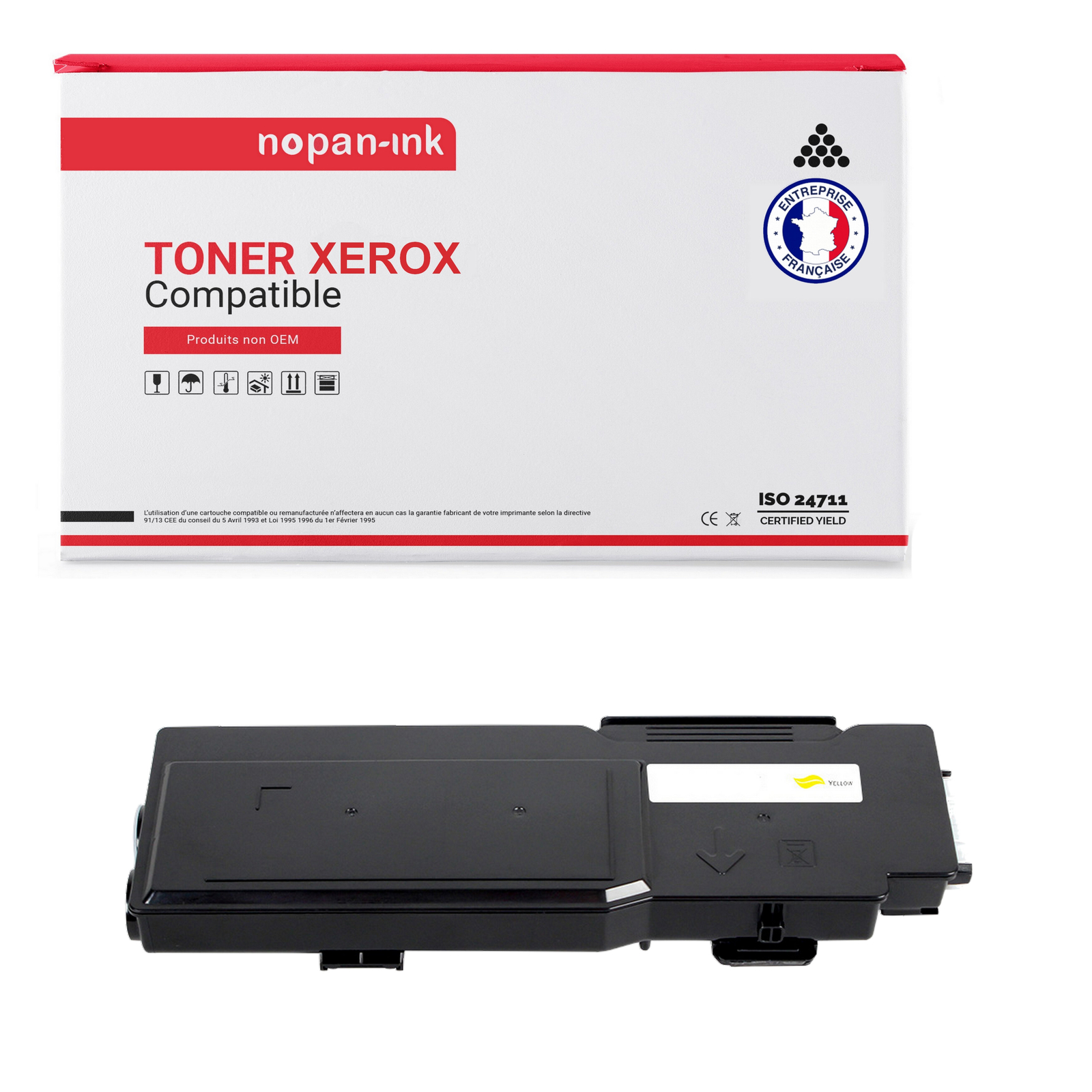 Toner 106R02231 XEROX jaune NOPAN-INK compatible pour remplacer votre encre
