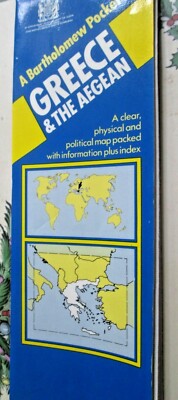Bartholomew Pocket map  Greece and the Agean  wipeable 1:2500000