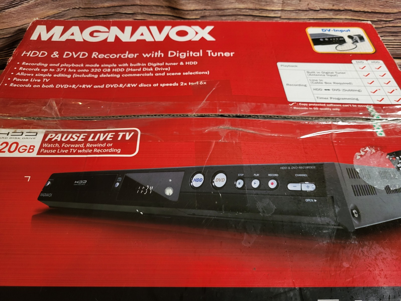 Great Condition Tested Magnavox HDD&DVD Recorder 320GBHDMI MDR553H eBay