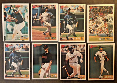 1992-93 Bowman Baseball All-Star Players, HOF & Rookie Cards-List in description