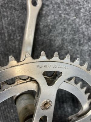 Vintage Sugino / Fuji Double Crankset Forged 171mm G-2 52/42t Road