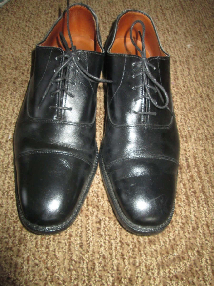 ALLEN EDMONDS EXCHANGE PLACE BLACK LEATHER SHOES, SZ 10 E | eBay