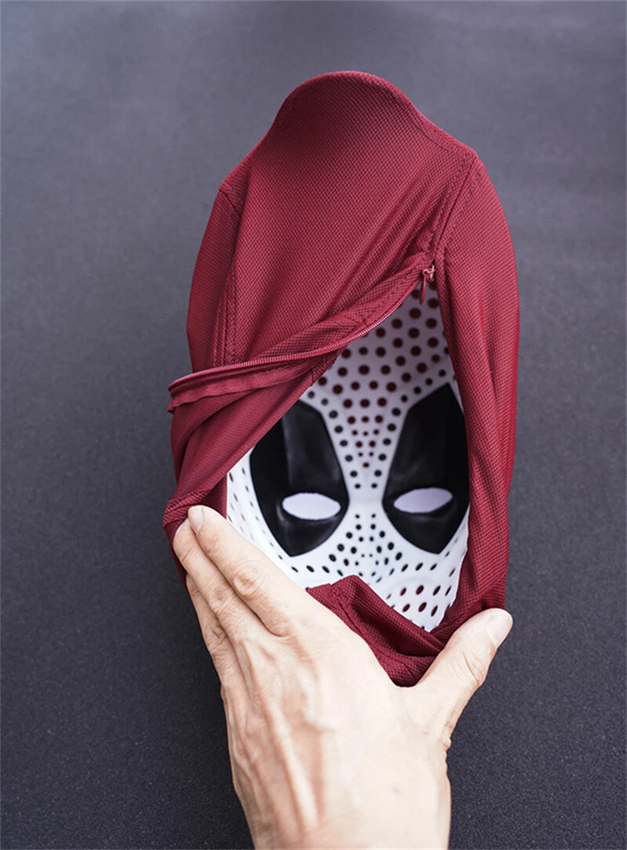 Deadpool Wade Winston Wilson Cosplay Mask Full Face Helmet Handmade Cosplay Mask - Image 2 of 4