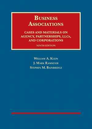 Business Associations, Cases and - Paperback, by Klein William A.; - Acceptable