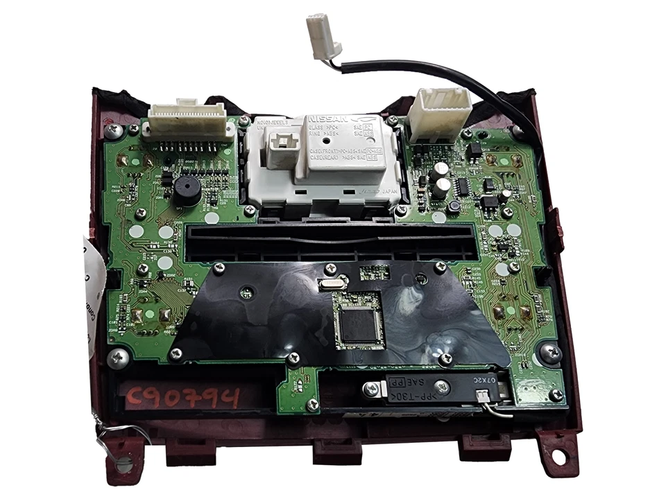 2013 Infiniti EX37 AC Heat Air Climate Temperature Clock Radio Panel 68260 1BA2A - Image 2 of 4