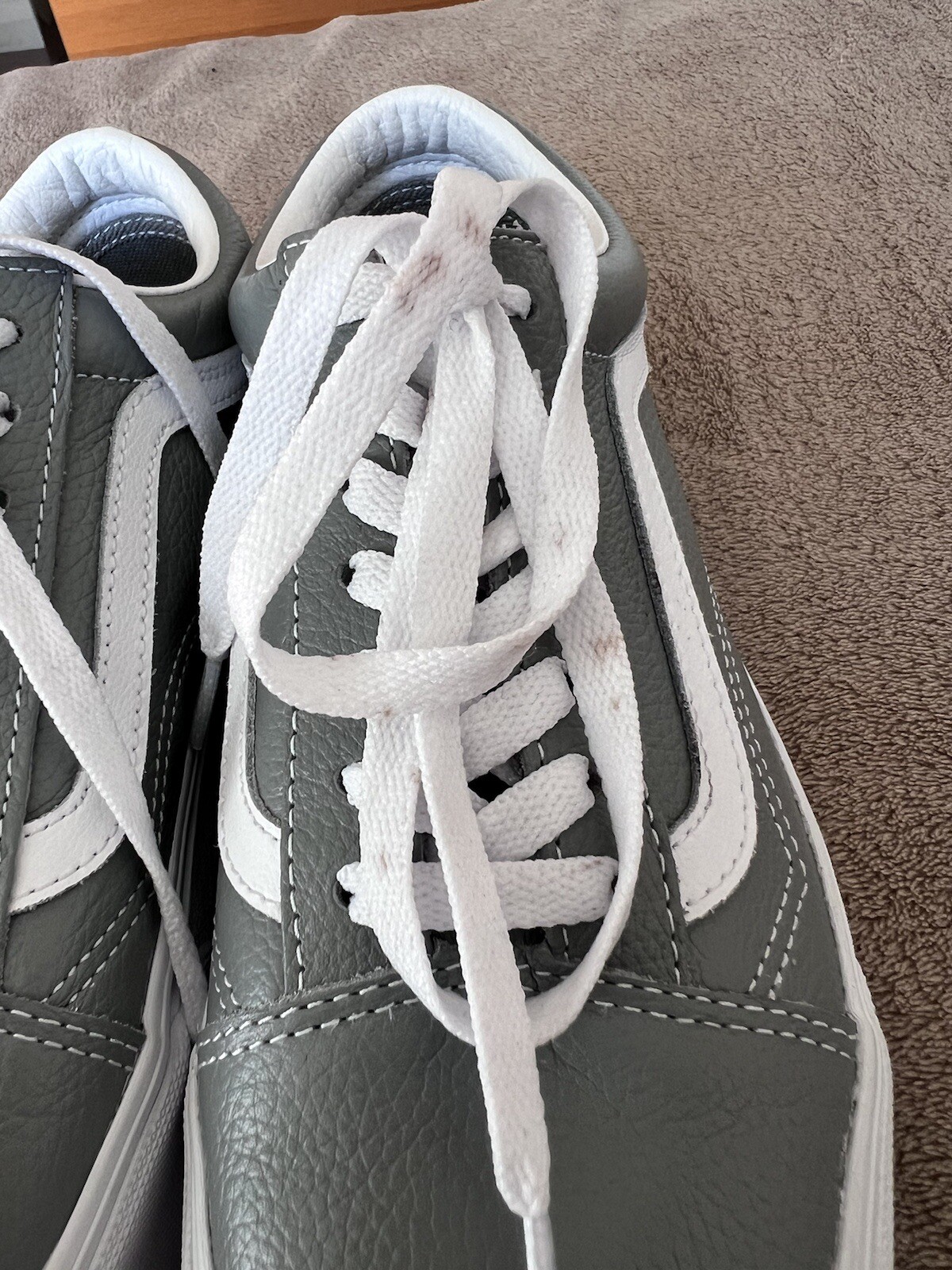 Vans Old Skool Stackform Leather Platform Shoes Grey UK 5 *brand new unboxed* image 8