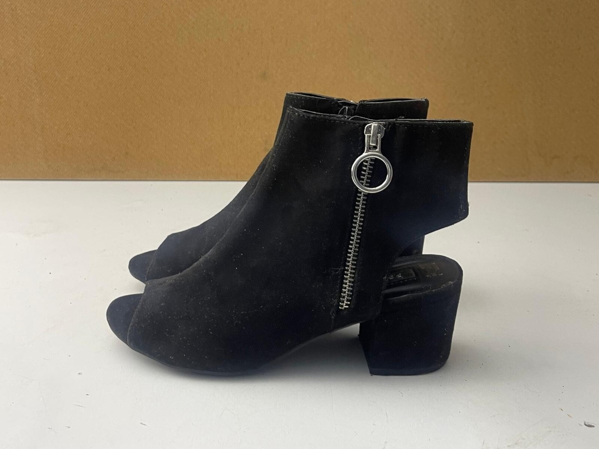 High Heel Shoes Sock Boots Primark Primark Women's Black Faux