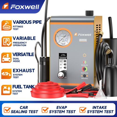 FOXWELL Automotive EVAP Smoke Machine Diagnostic Vacuum Leak Detection Tester