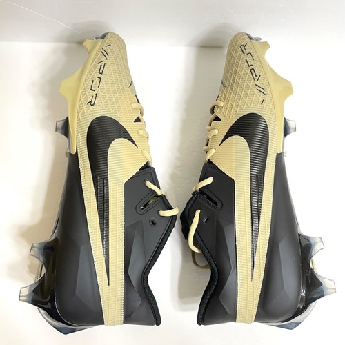 Nike Vapor Edge Elite 360 2 TB Football Cleats Size 13.5 FD5713-002 Black Gold - Picture 3 of 7