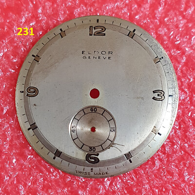 Eldor Geneve Zifferblatt 30mm Cal. Arogno A 151 Zifferblatt Vintage Uhr Zifferblatt