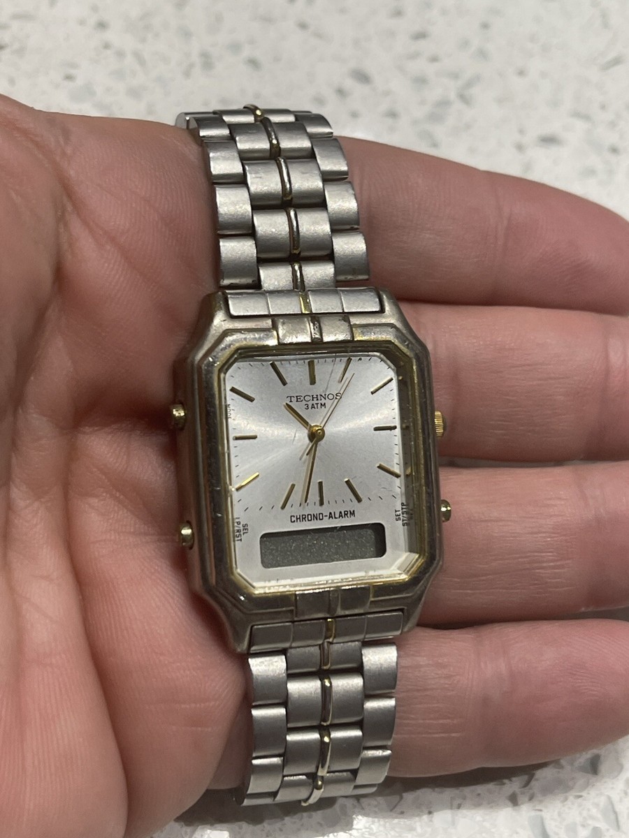 TECHNOS ゴールド グリーン ドレスウォッチ Gold Watches and Their Perfectly Cohesive Watch Bands