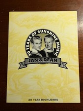 30 Years of Sunshine Jan and Dean 30 Year Highlights Vintage Brochure
