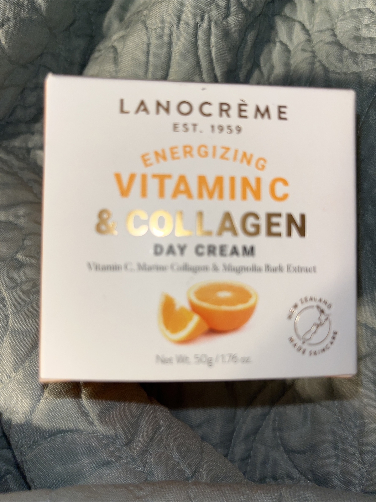 Lanocreme Energizing Vitamin C & Collagen Day Cream Moisturizer 1.76 oz