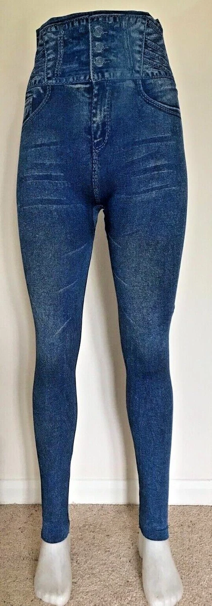 Legging effet jean amincissant sales
