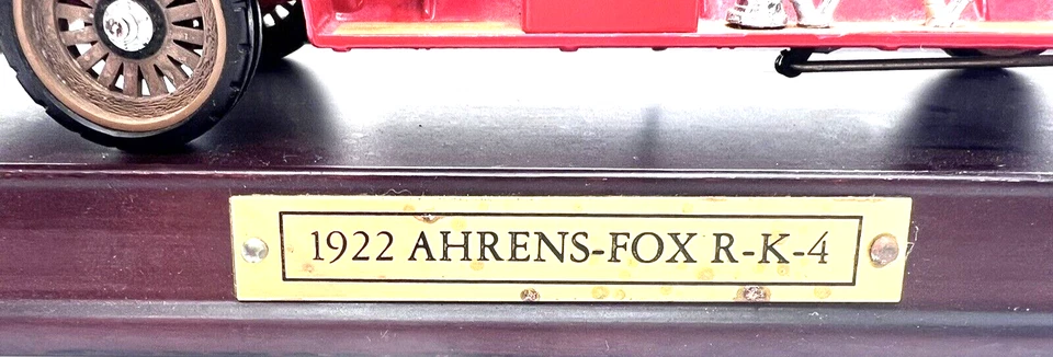 Franklin Modelo Camión de Bomberos Acero Prensado 1922 Ahrens Fox R-K-4 Modelo 1:32 Foto 2 de 4