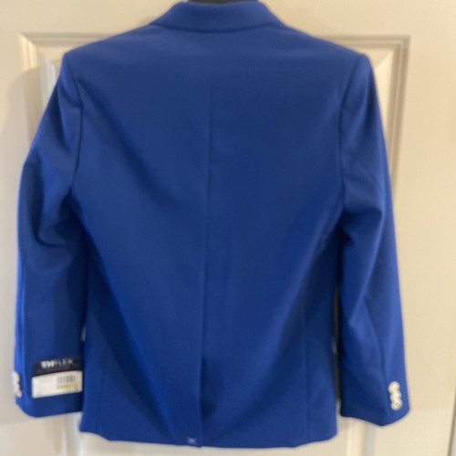 NWT Tommy Hilfiger Boys Saxony Blue The Flex Blazer Sport Coat Size 14 orig $125 - Picture 4 of 11