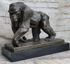 Silverback Gorilla Bronze Sculpture King Kong Figurine‏ Statue Home Decor Deal - Image 1