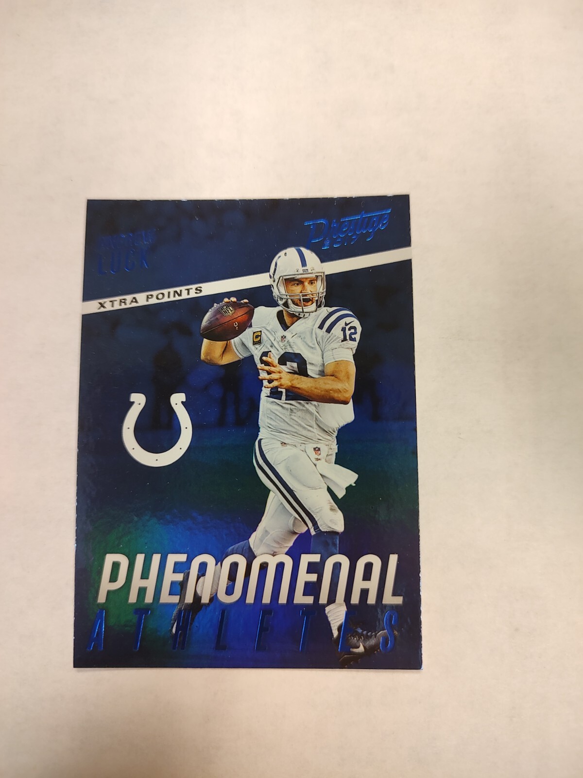 2017 Prestige Phenomenal Athletes Xtra Points Blue #5 Andrew Luck - (PWE)