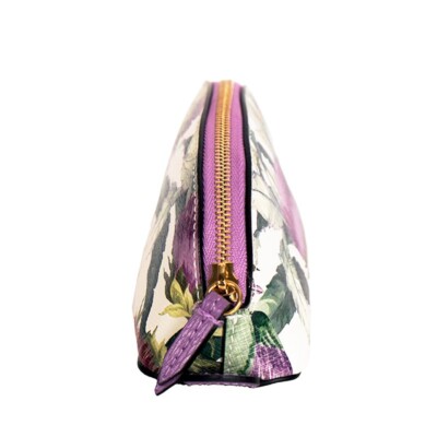 GUCCI★素敵!Thistle Herbarium FLORAL Pencil CASE NEW $410 GUCCI Purple Thistle Herbarium FLORA FLORAL Pencil
