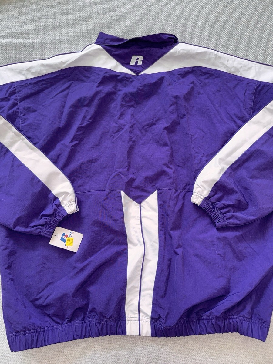 Russell Athletic Team Issue Track Jacket Full Zip Purple XXL