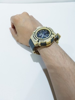 Vintage Titanium G-Shock AW-571 Gaussman White Biker Watch