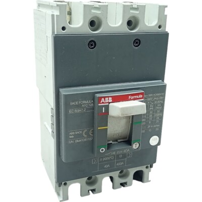 Disjuntor Tripolar ABB Sace Formula A1C 125 40A 690v 6kV