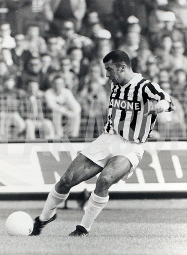 Photo de presse vintage Football, Juventus, Bruno Mûre, 1960 , tirage 24 X 18 CM