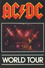 AC/DC 1980-81 Back In Black Tour Concert Program Tour Book