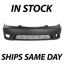 New Primered - Front Bumper Cover Fascia For 2005 2006 Toyota Camry W Fog 05 06