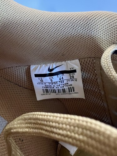 Nike Air Force 1 Low '07 LV8 'Gold' 718152-700 Sz 10 Metallic Gold NBA OVO Rare - Picture 7 of 7