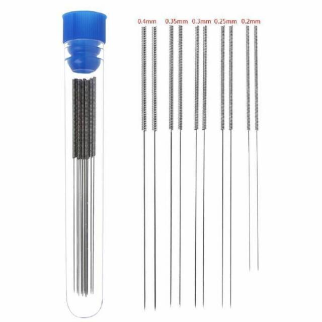 10Pcs 0.2-0.4mm Print Cleaner Needle Nozzle Cleaning Needle for 3D Printer Kit . NA10851