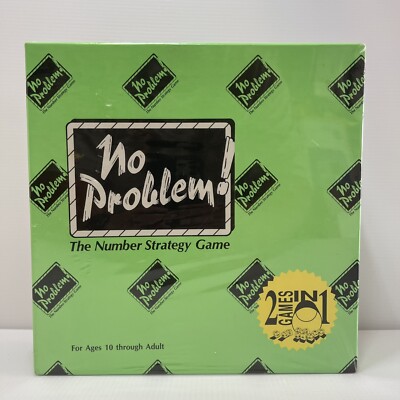 No Problem! - The Number Strategy Game - 2 Games in 1 New Factory Sealed