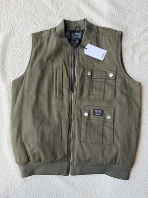 WESC Unisex Men s  L/Xl/5 (46in.) Padded Utility Vest Stockholm Olive NWT