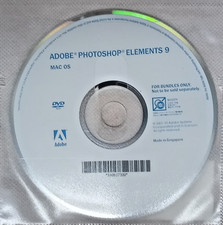 Photoshop Elements 9 - Windows MAC OS Installer DVDS - INCLUDES SERIAL NUMBER