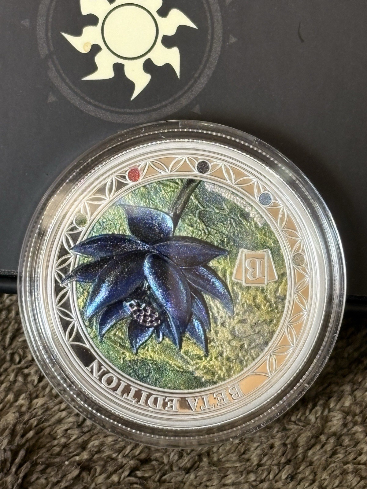 2024 Samoa Magic The Gathering Black Lotus Beta 1oz Silver Coin view 6