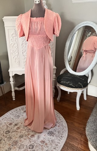 Vintage 1930s Nightgown, Bolero Jacket and Sleep Mask