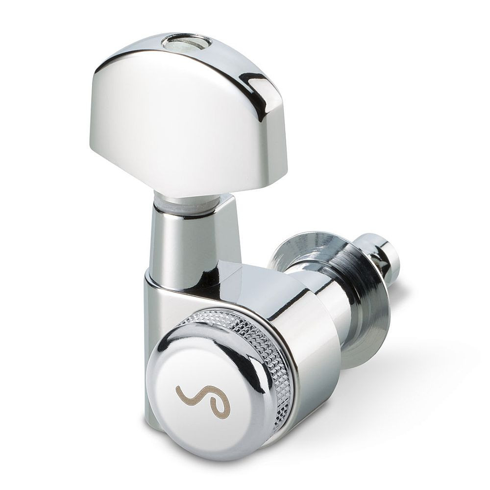 Schaller M6 Locking Tuners 3 x 3 Pin Mount (Chrome, .02)