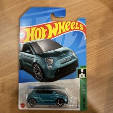 2023 Hot Wheels #144 HW Green Speed 8/10 FIAT 500e Teal HKH59-M7C5 G1