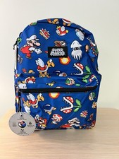 Mochila Escolar Oficial Nintendo Super Mario Bros 16" Fire Mario Squid Laki