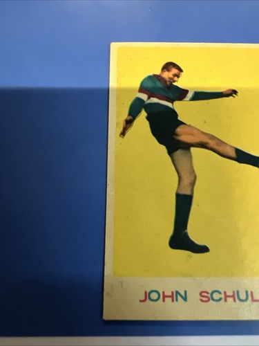 1964 SCANLENS VFL FOOTY CARD John Schultz Footscray No.21 - Picture 3 of 7