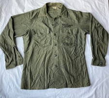 Vintage Field Shirt Jacket US Marine Corps P1957 P56 Sateen 1950-60 USMC Stencil
