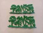 Vintage 1960's, Marx, Battleground Play Set, Green Trees/Accessories Lot#3