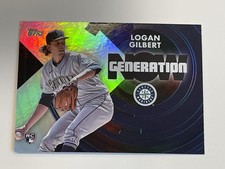 2022 Topps Update Baseball Generation Now - Logan Gilbert RC - Seattle Mariners