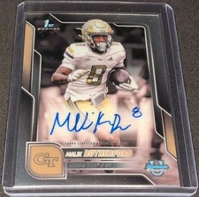 2025 Bowman University Chrome Auto Malik Rutherford BCA RC Falcons