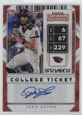 2020 Contenders Draft Picks College Diamond Ticket 1/15 Jake Luton #130 Auto xr1
